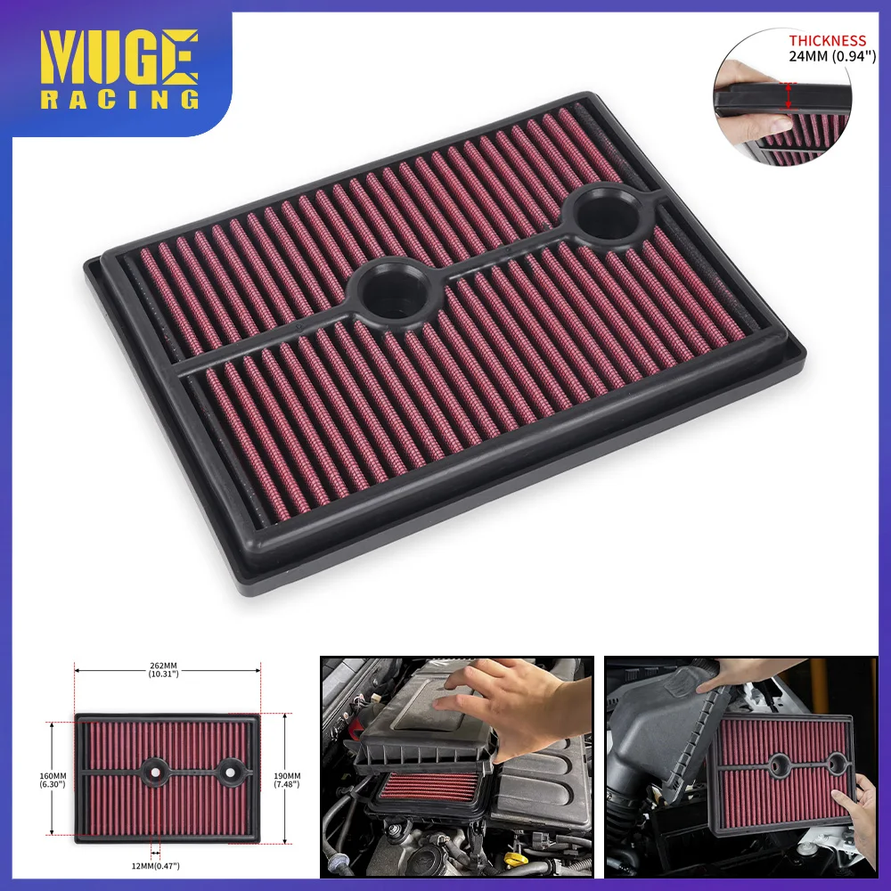 MUGE-33-3004 Drop-In Replacement Washable Air Filter For Volkswagen/Audi/Seat/Skoda 2012-2019 OFI138
MUGE-33-3004 Drop-In Replacement Washable Air Filter For Volkswagen/Audi/Seat/Skoda 2012-2019 OFI138