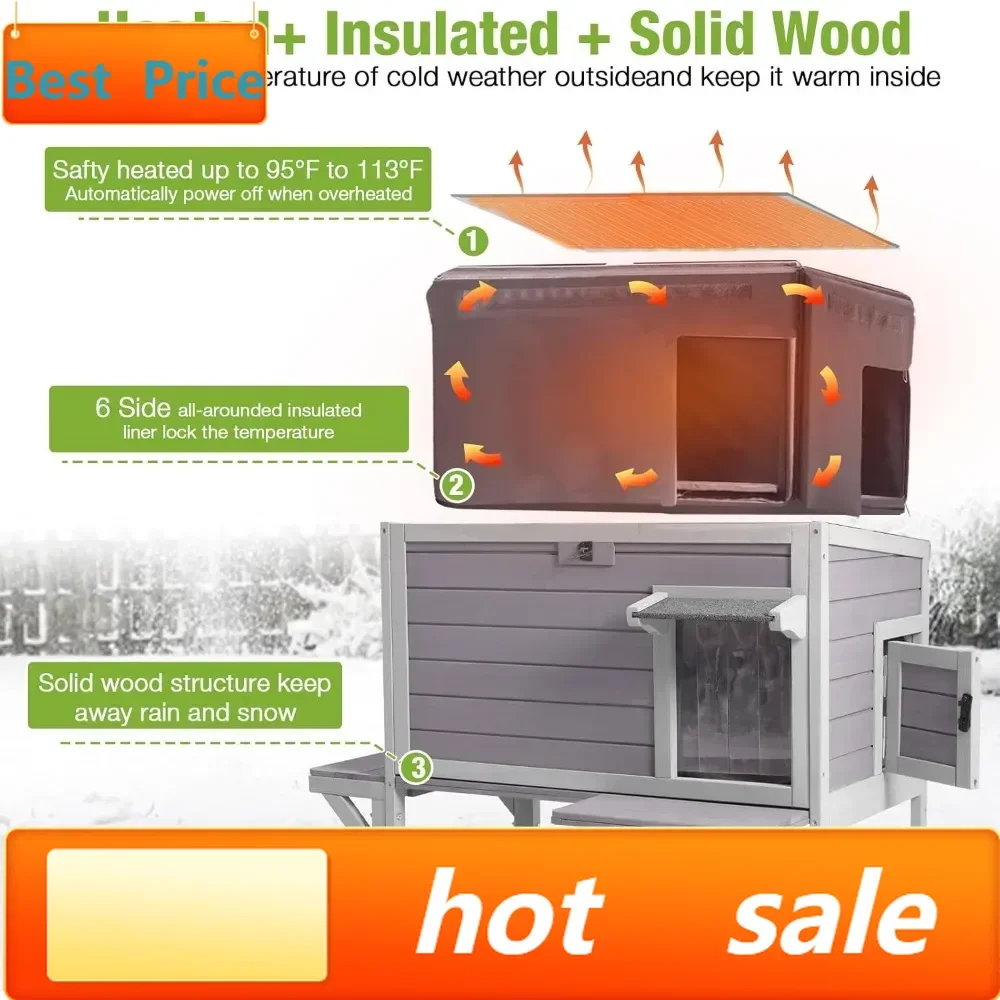 Hot salesHeated Outdoor Cat House Insulated Winter Shelter Waterproof Roof Pet Heater Warm Safe
Hot salesHeated Outdoor Cat House Insulated Winter Shelter Waterproof Roof Pet Heater Warm Safe