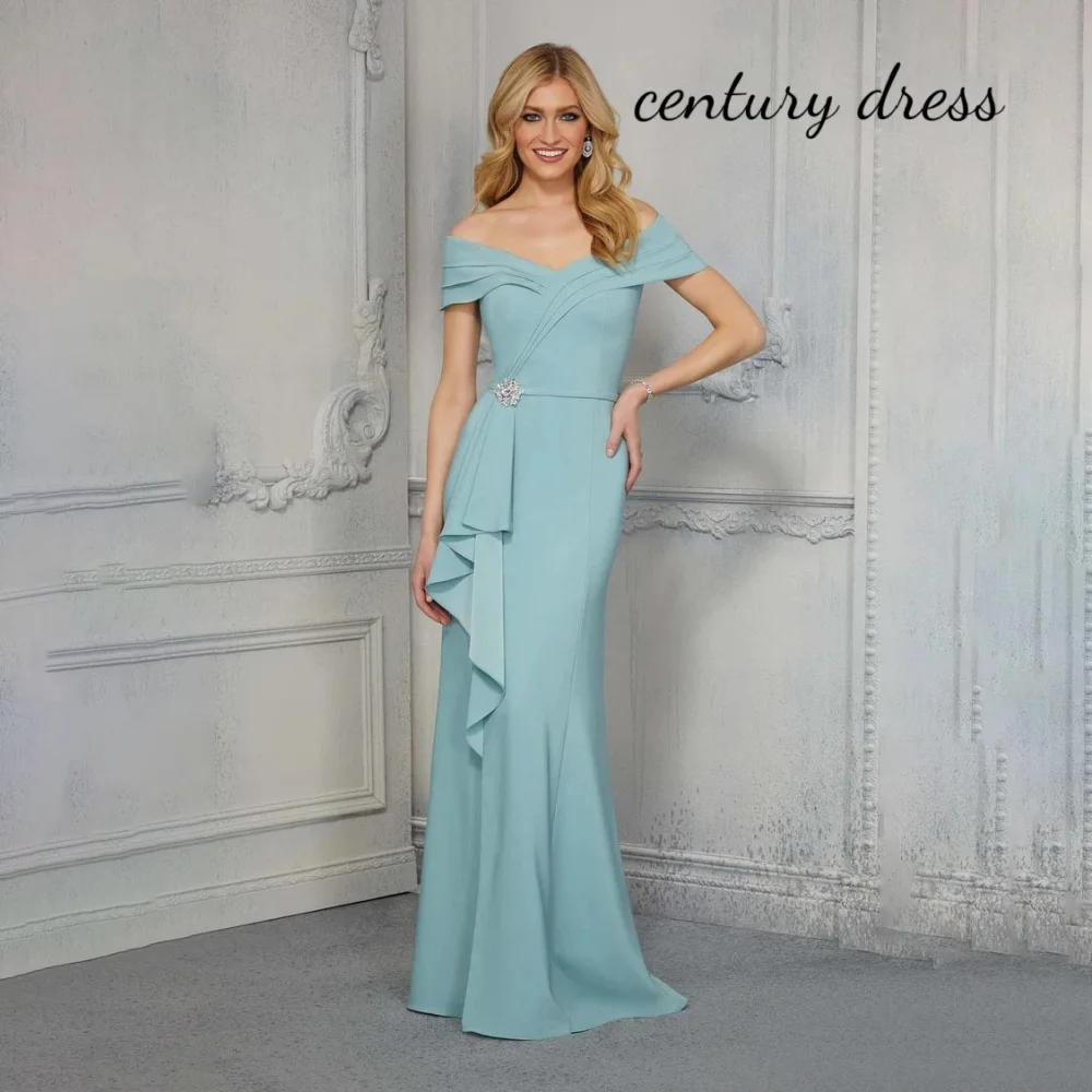 Customized Beaded Women Prom Dress Mother Of The Bride A-Line Off The Shoulder Charming Ruffle Party Dress Women Evening Gown
Customized Beaded Women Prom Dress Mother Of The Bride A-Line Off The Shoulder Charming Ruffle Party Dress Women Evening Gown