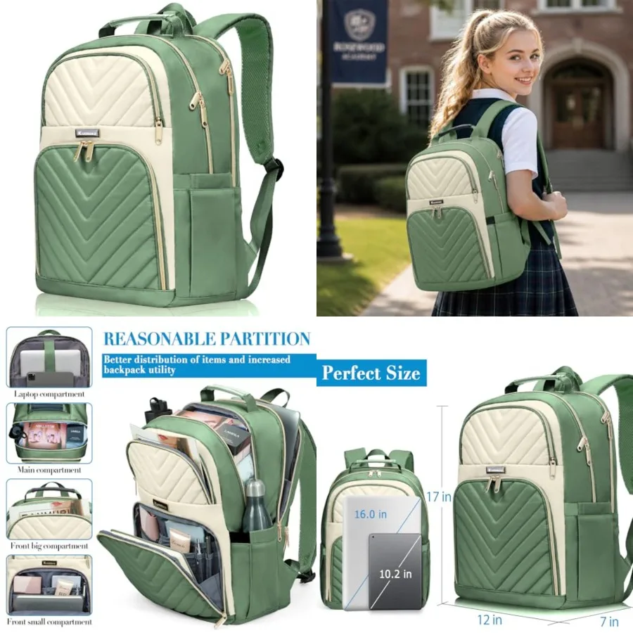 Travel Laptop Backpack for Women Men, Quilted Work Backpack Purse, School Backpack for Teens Girls Boys, Large Teacher Student
Travel Laptop Backpack for Women Men, Quilted Work Backpack Purse, School Backpack for Teens Girls Boys, Large Teacher Student
