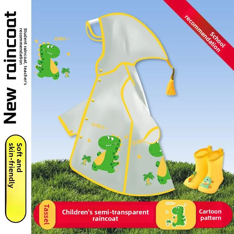 Children's Raincoat Transparent Waterproof Rainwear Set for Kindergarten Students Full Body Protection Cartoon Design
Children's Raincoat Transparent Waterproof Rainwear Set for Kindergarten Students Full Body Protection Cartoon Design