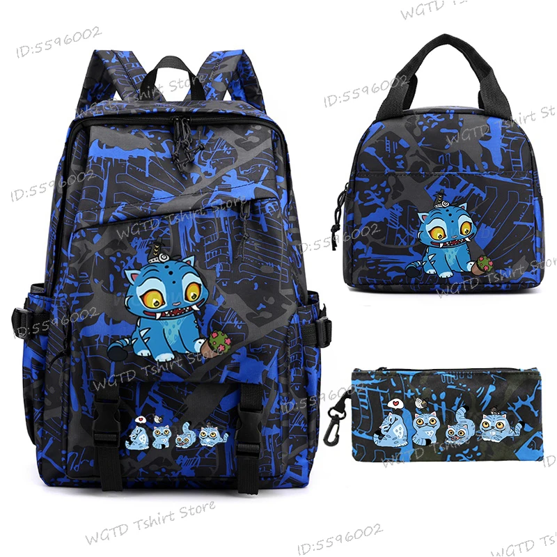 3pcs Set Kpop Demon Hunters Backpack Students Girl Lightweight School Bags Cute Tiger Print Teenager Travel Rucksack Lunch Bag
3pcs Set Kpop Demon Hunters Backpack Students Girl Lightweight School Bags Cute Tiger Print Teenager Travel Rucksack Lunch Bag