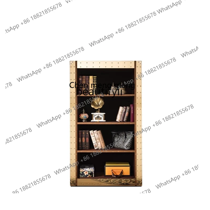 Mirror stainless steel light luxury bookcase retro old metal bookshelf living room study storage cabinet
Mirror stainless steel light luxury bookcase retro old metal bookshelf living room study storage cabinet