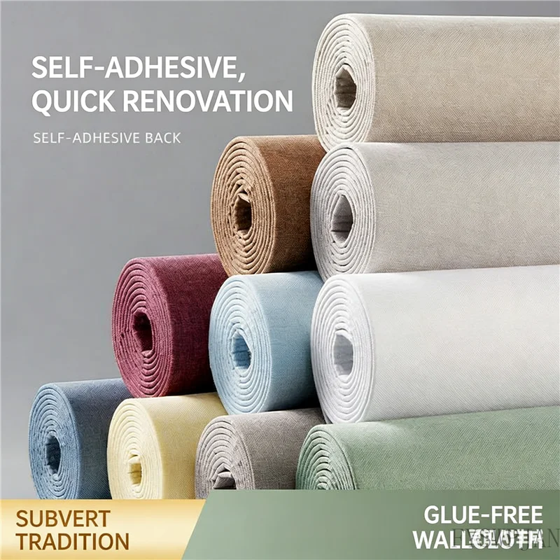 High-End Linen Wall Cloth Self-Adhesive Thickening Thickened Hard Wrapped Wall, Attached To The Background Wall Of Living Room
High-End Linen Wall Cloth Self-Adhesive Thickening Thickened Hard Wrapped Wall, Attached To The Background Wall Of Living Room