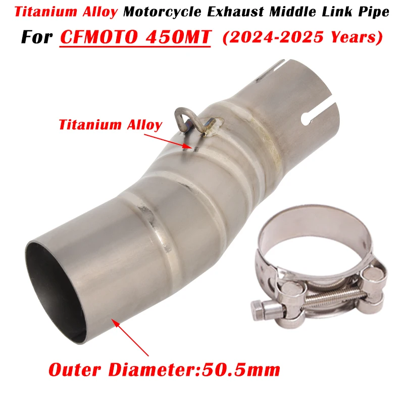 Slip On For CFMOTO 450MT 450 MT 2024 2025 Motorcycle Exhaust Escape System Modified Muffler 51mm Middle Link PIpe Titanium Alloy
Slip On For CFMOTO 450MT 450 MT 2024 2025 Motorcycle Exhaust Escape System Modified Muffler 51mm Middle Link PIpe Titanium Alloy