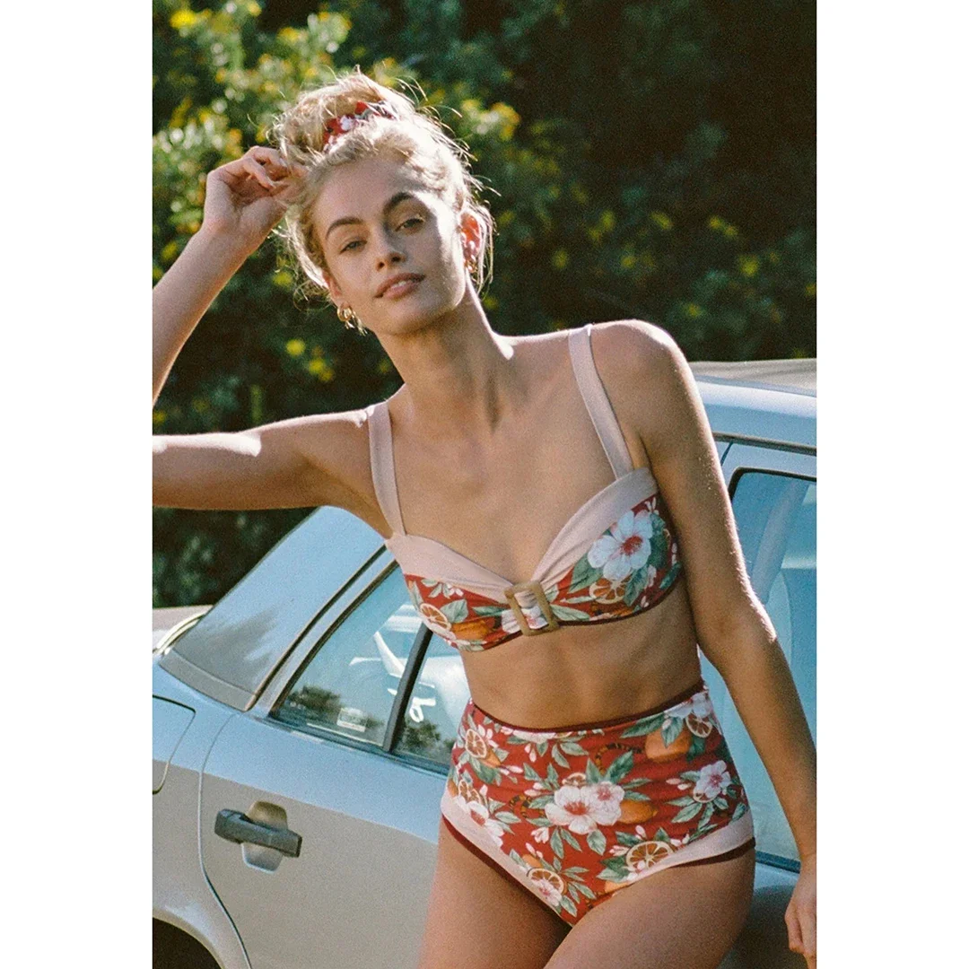 Sexy Floral Bikinis High Waist Swimsuit Women Push Up Swimwear 2025 Retro Biquini Bathing Suit Bikini Two Piece Set Beachwear Fe
Sexy Floral Bikinis High Waist Swimsuit Women Push Up Swimwear 2025 Retro Biquini Bathing Suit Bikini Two Piece Set Beachwear Fe