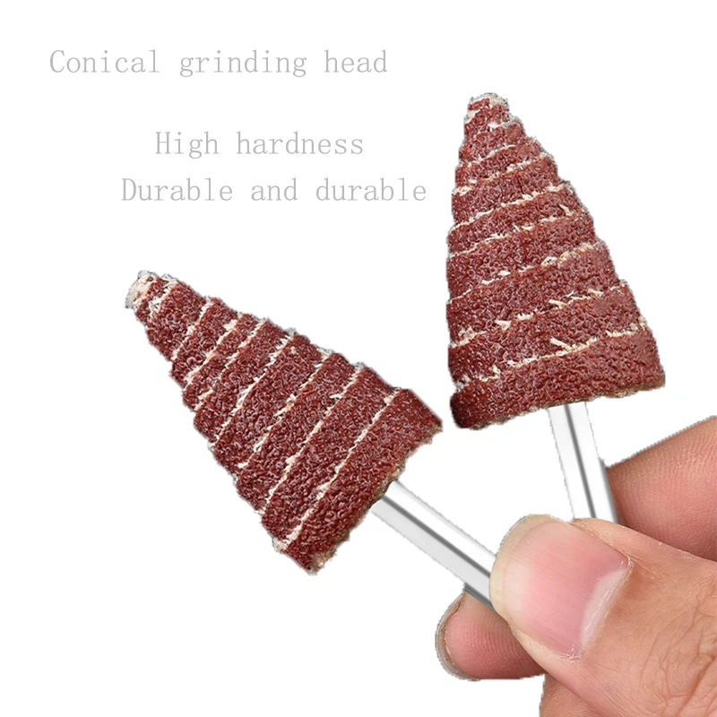 10 pieces of 6MM shank 80/120/180/240/320 mesh conical grinding heads for sandpaper turning wheels for polishing drill bits
10 pieces of 6MM shank 80/120/180/240/320 mesh conical grinding heads for sandpaper turning wheels for polishing drill bits