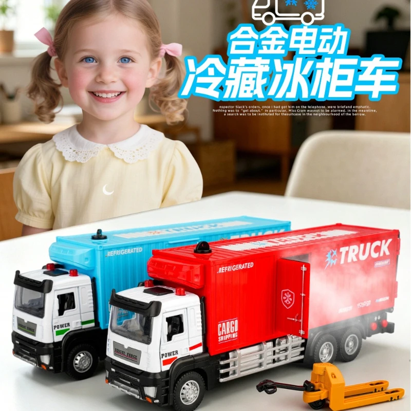 1:32 Simulated Electric Refrigerated Truck Alloy Model Vivid Design Practical Fun Toy Nice Gift For Model Collectors And Kids
1:32 Simulated Electric Refrigerated Truck Alloy Model Vivid Design Practical Fun Toy Nice Gift For Model Collectors And Kids