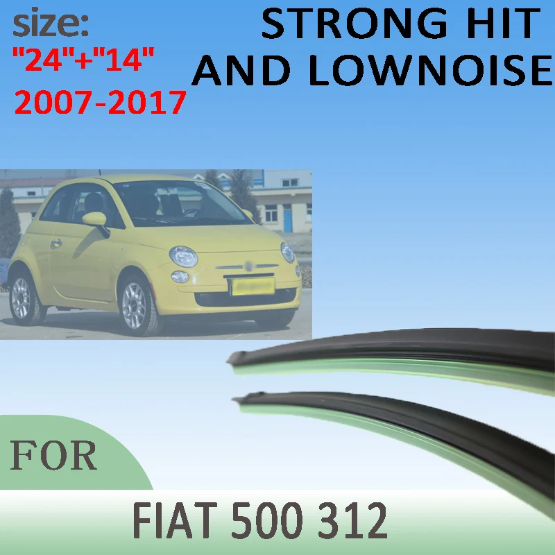 Wiper Front Wiper Blades For FIAT 500 312 2007-2017 2008 2009 2010 Windshield Windscreen Front Rear Window 24"14" Accessories
Wiper Front Wiper Blades For FIAT 500 312 2007-2017 2008 2009 2010 Windshield Windscreen Front Rear Window 24"14" Accessories