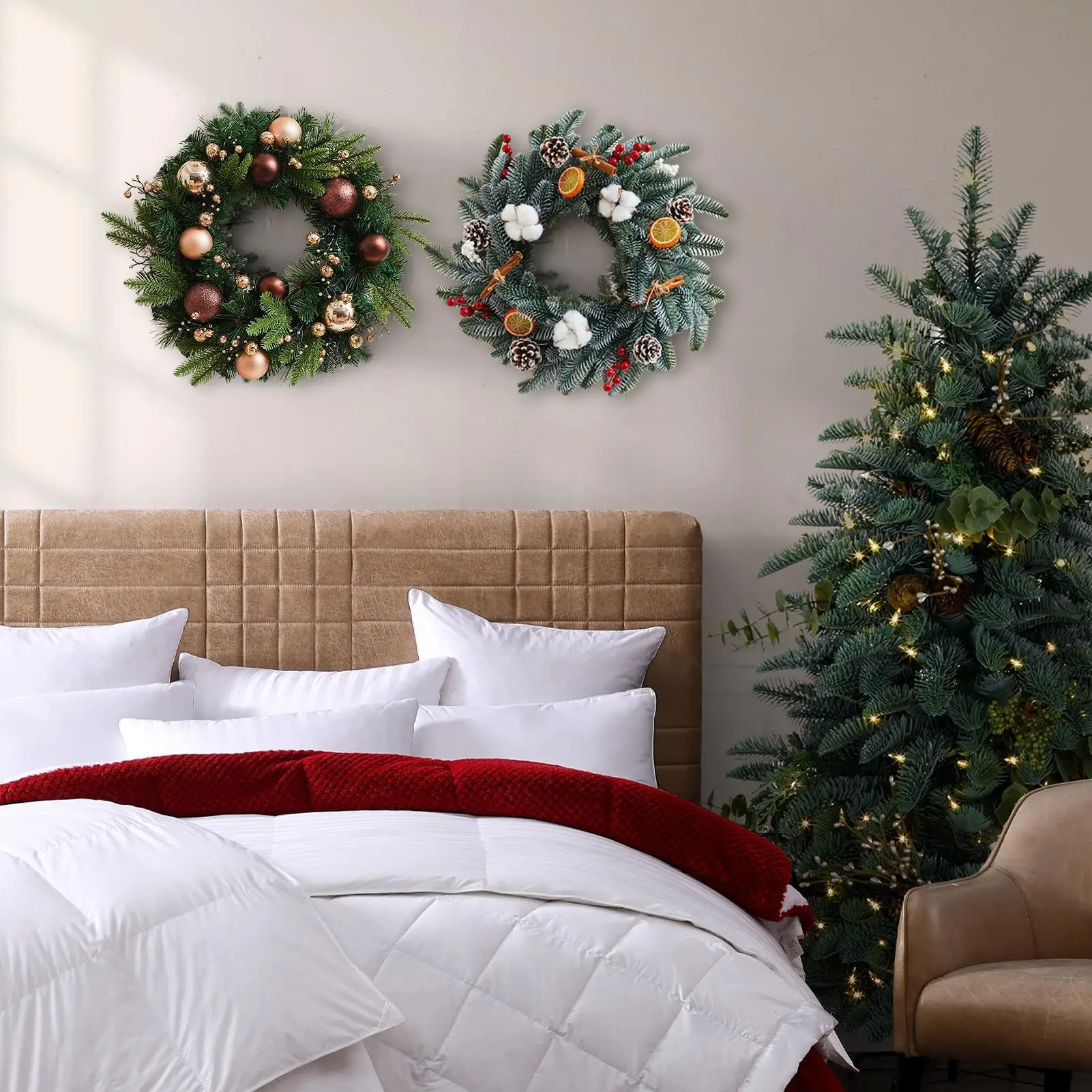 Венок на входную дверь, праздничная декоративная гирлянда, Настенный декор, Рождественский венок, украшение для крыльца, гаража, внутреннее окно, стены дома
Венок на входную дверь, праздничная декоративная гирлянда, Настенный декор, Рождественский венок, украшение для крыльца, гаража, внутреннее окно, стены дома