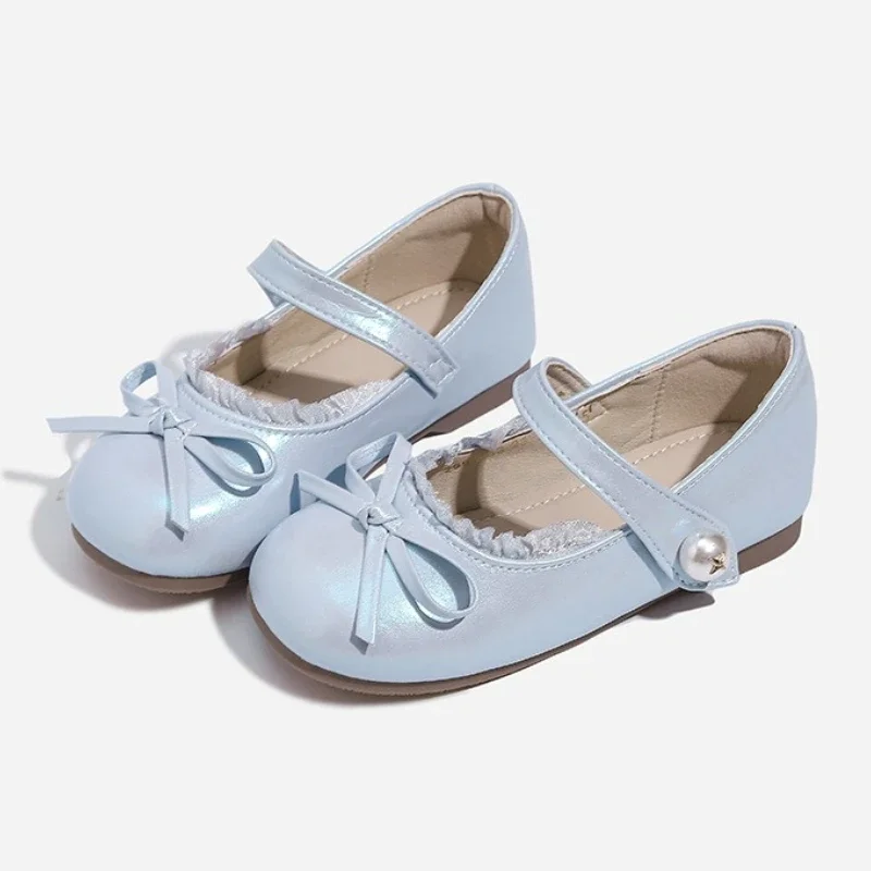 2025 Summer New Children's Leather Shoes Fashion Bow Round Head Girls' Princess Shoes Pearl Baby Kid's Flat Ballet Dance Shoes
2025 Summer New Children's Leather Shoes Fashion Bow Round Head Girls' Princess Shoes Pearl Baby Kid's Flat Ballet Dance Shoes