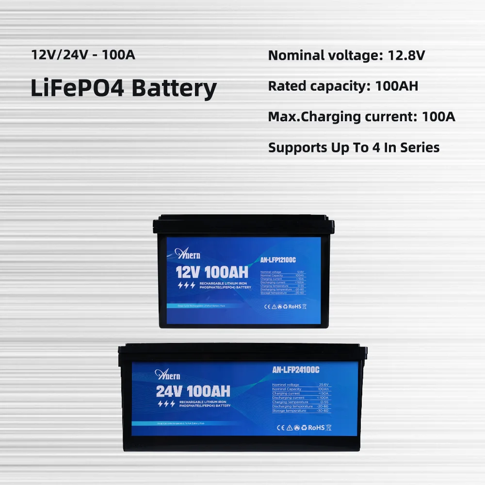 Новый аккумулятор LiFePO4 100 Ач 12 В 24 Ач 12,8 В 25,6 В литий-железо-фосфатный аккумулятор Встроенный BMS для лодок на колесах Солнечная энергия
Новый аккумулятор LiFePO4 100 Ач 12 В 24 Ач 12,8 В 25,6 В литий-железо-фосфатный аккумулятор Встроенный BMS для лодок на колесах Солнечная энергия