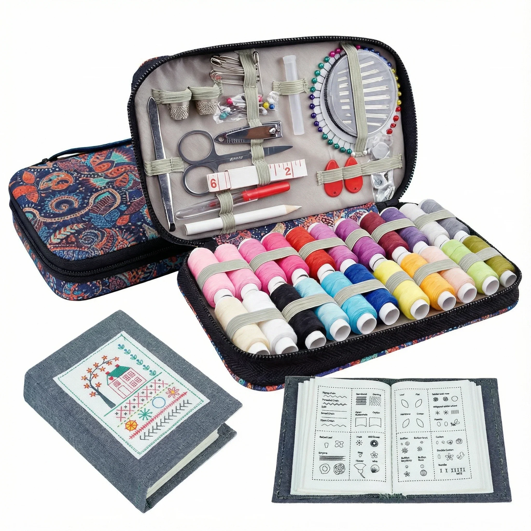 Набор игл и ниток для вышивания 130 + блокнот для вышивания | 2026 новые комплектные швейные инструменты и учебники, подходящие для начинающих,
Набор игл и ниток для вышивания 130 + блокнот для вышивания | 2026 новые комплектные швейные инструменты и учебники, подходящие для начинающих,