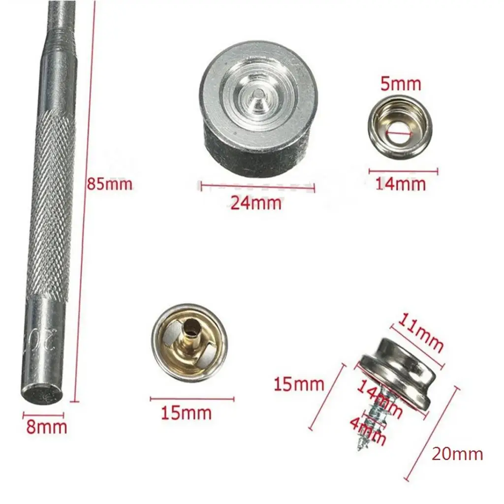Marine Canvas Snap Button Kit Upholstery Stud Fastener Heavy Duty Copper Hardware for Boat Equipment and Supplies
Marine Canvas Snap Button Kit Upholstery Stud Fastener Heavy Duty Copper Hardware for Boat Equipment and Supplies