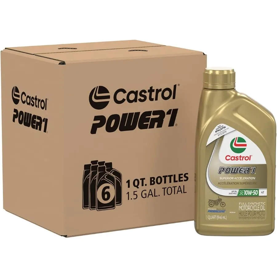 HighPerformance 4T 10W50 Full Synthetic Motorcycle Oil for HighPerformance Engines 1 Quart per Bottle Pack of 6 Bottles Ideal f
HighPerformance 4T 10W50 Full Synthetic Motorcycle Oil for HighPerformance Engines 1 Quart per Bottle Pack of 6 Bottles Ideal f