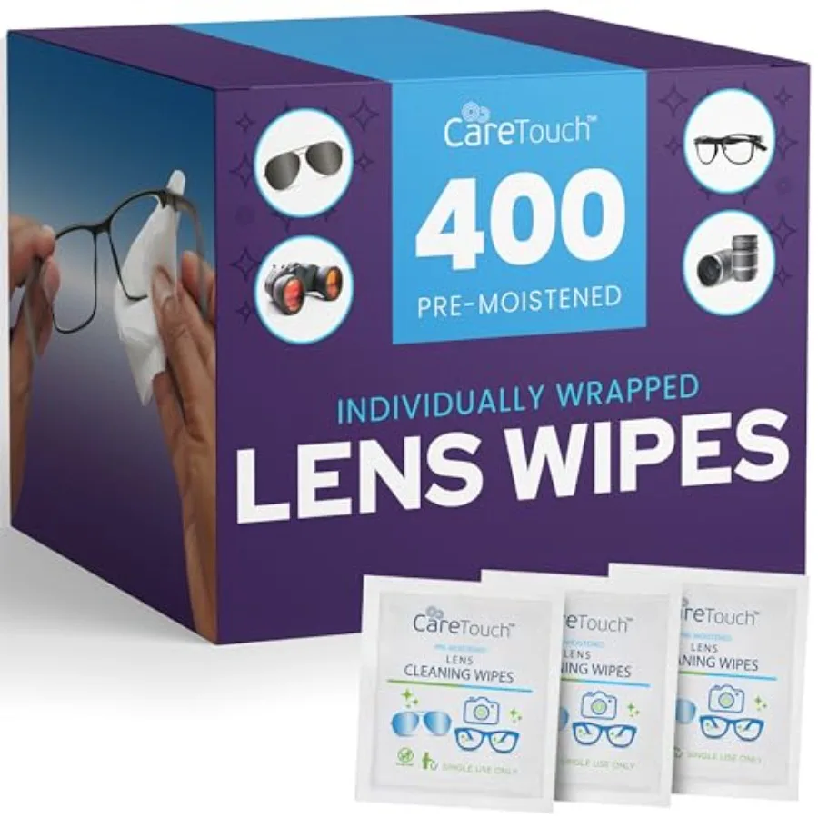 Lens Wipes for Eyeglasses- Individually Wrapped Pre- Moistened Wipes, 5 x 6 Inch- Camera Lens, Sunglasses and Glasses Cleaner,
Lens Wipes for Eyeglasses- Individually Wrapped Pre- Moistened Wipes, 5 x 6 Inch- Camera Lens, Sunglasses and Glasses Cleaner,