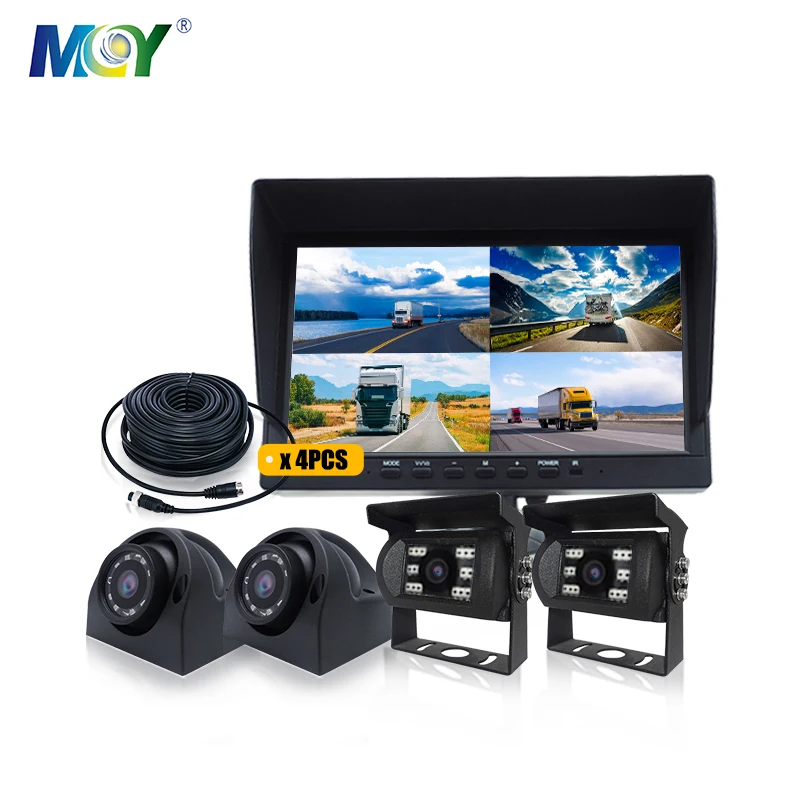 1080P 12V 24V 4 Camera Quad Screen Video Recorder 10.1 Inch LCD Monitor Bus Truck Camera Reverse System
1080P 12V 24V 4 Camera Quad Screen Video Recorder 10.1 Inch LCD Monitor Bus Truck Camera Reverse System