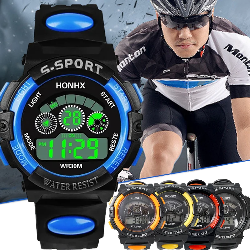 Детские электронные часы с цветным светящимся циферблатом, водонепроницаемые, многофункциональные, светящиеся будильники, часы для детей и студентов
Детские электронные часы с цветным светящимся циферблатом, водонепроницаемые, многофункциональные, светящиеся будильники, часы для детей и студентов