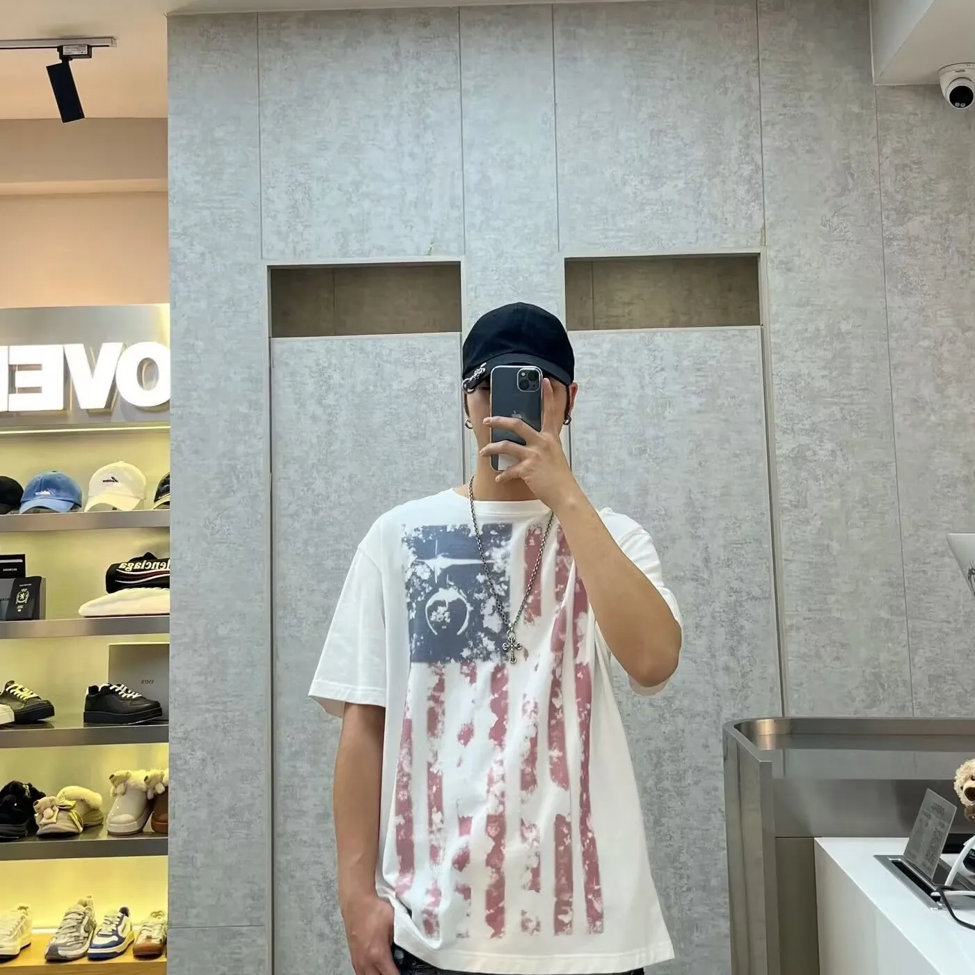 Korean Style Thug Club Graffiti Splatter Print Washed Vintage round Neck Loose Short Sleeve T-Shirt Unisex Skin-friendly Brea...
Korean Style Thug Club Graffiti Splatter Print Washed Vintage round Neck Loose Short Sleeve T-Shirt Unisex Skin-friendly Brea...