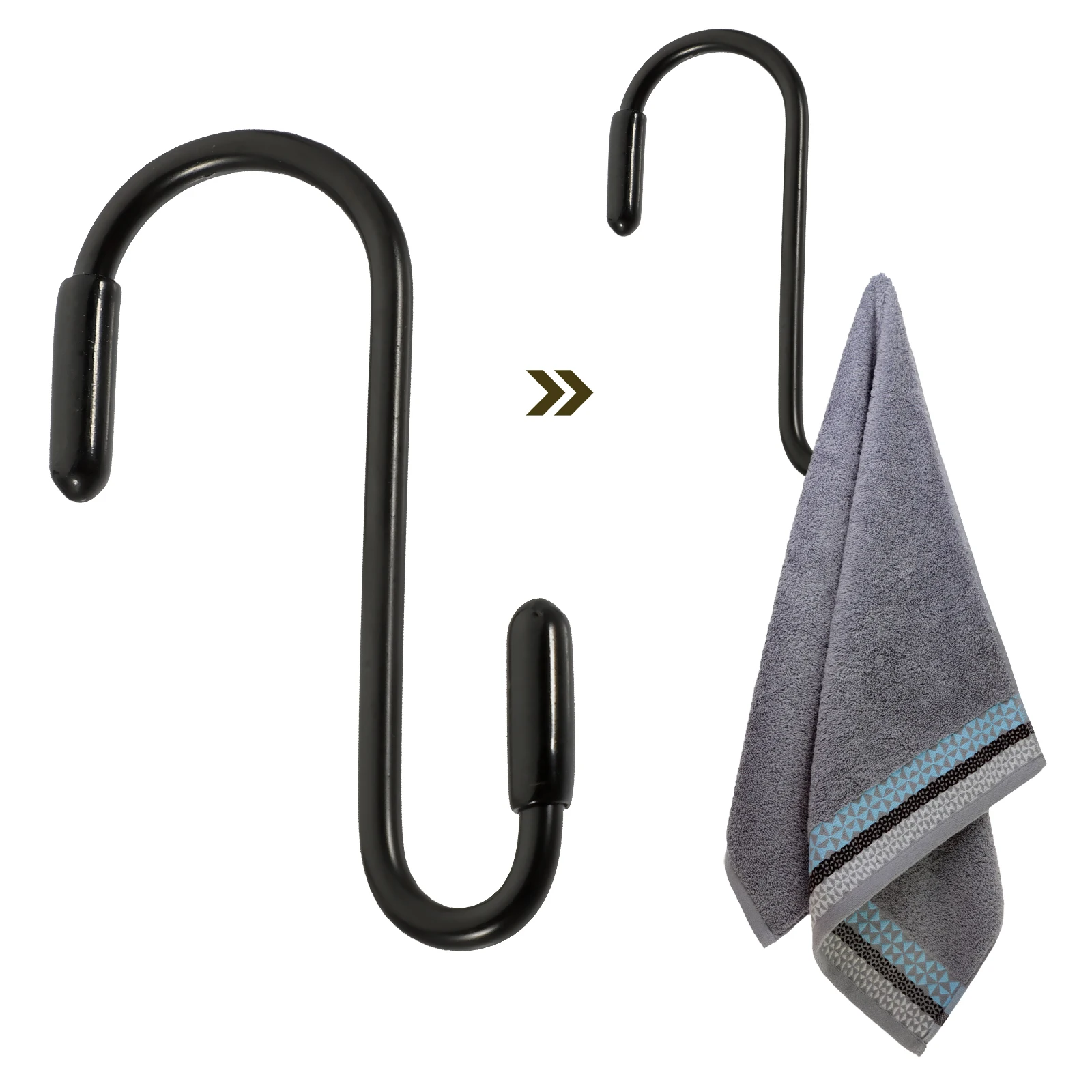 12pcs S Hooks Heavy Duty Iron Metal 2.4 Inch Small Hanging Hooks For Kitchen Closet Garage S-Hook For Hanging Pots
12pcs S Hooks Heavy Duty Iron Metal 2.4 Inch Small Hanging Hooks For Kitchen Closet Garage S-Hook For Hanging Pots