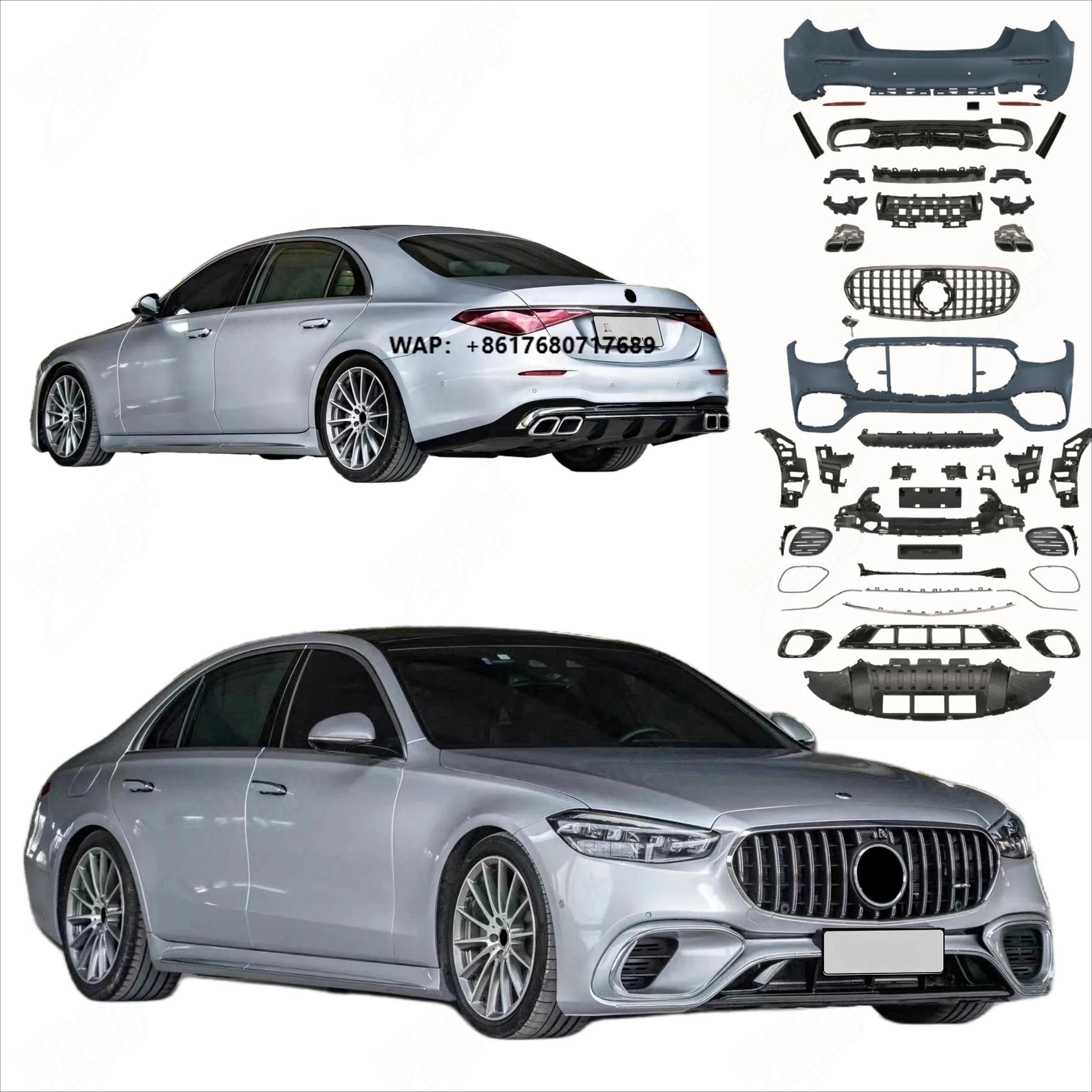 Hot Sale W223 2021-On Car Bodykit for -Benz S Class Upgrade to W223 S63/S65 Style Car Parts Body Kit
Hot Sale W223 2021-On Car Bodykit for -Benz S Class Upgrade to W223 S63/S65 Style Car Parts Body Kit