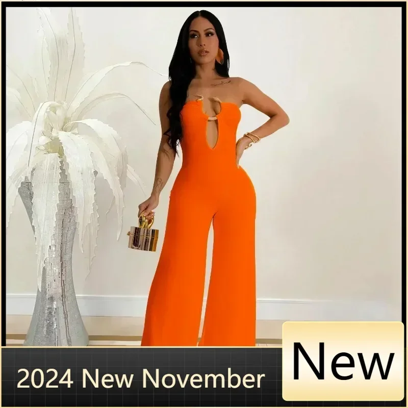 Customized Women Wide Leg Deep V-Neck Sleeveless Jumpsuits 2025 Summer Hollow Out Night Street Club Playsuit One Piece Suit Romp
Customized Women Wide Leg Deep V-Neck Sleeveless Jumpsuits 2025 Summer Hollow Out Night Street Club Playsuit One Piece Suit Romp