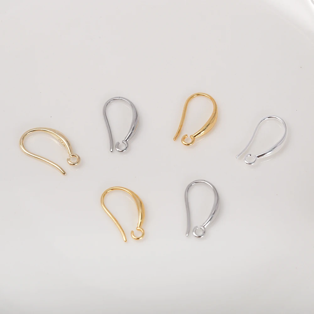 925 French Earring Hooks With Loop Gold Plated Earring Wire Connector For DIY Dangle Earrings Jewelry Making Accessories
925 French Earring Hooks With Loop Gold Plated Earring Wire Connector For DIY Dangle Earrings Jewelry Making Accessories 