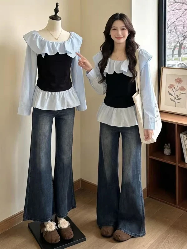 Beautiful Women's Shirt with Lace Trim One-Shoulder Design Summer New Style plus Size Korean Style Commute Fashion Long Sleeve
Beautiful Women's Shirt with Lace Trim One-Shoulder Design Summer New Style plus Size Korean Style Commute Fashion Long Sleeve