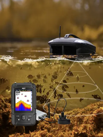 Lucky FF718LiC-WL Fish Finder portatile wireless 100M/328 piedi Sonar Profondità ecosonda echolot echo sondeur deeper