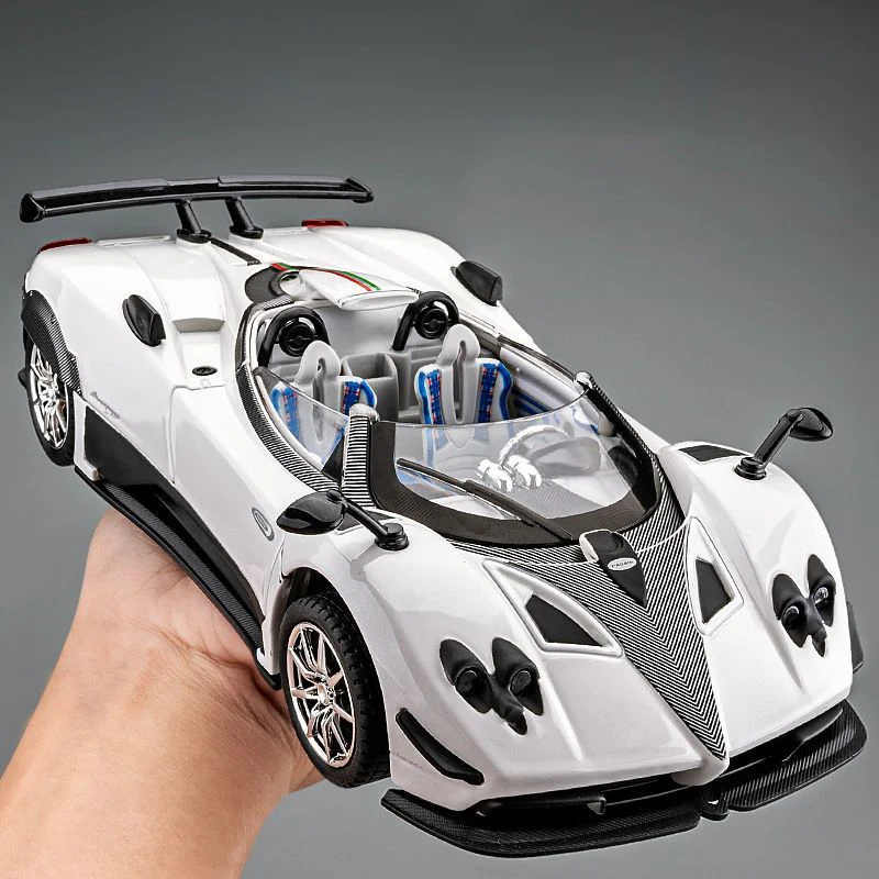 1:24 Имитация суперспортивного автомобиля Zonda, модель автомобиля из сплава, звуковые и световые детские игрушечные украшения, коллекция автомобилей для отправки подарка мальчику
1:24 Имитация суперспортивного автомобиля Zonda, модель автомобиля из сплава, звуковые и световые детские игрушечные украшения, коллекция автомобилей для отправки подарка мальчику