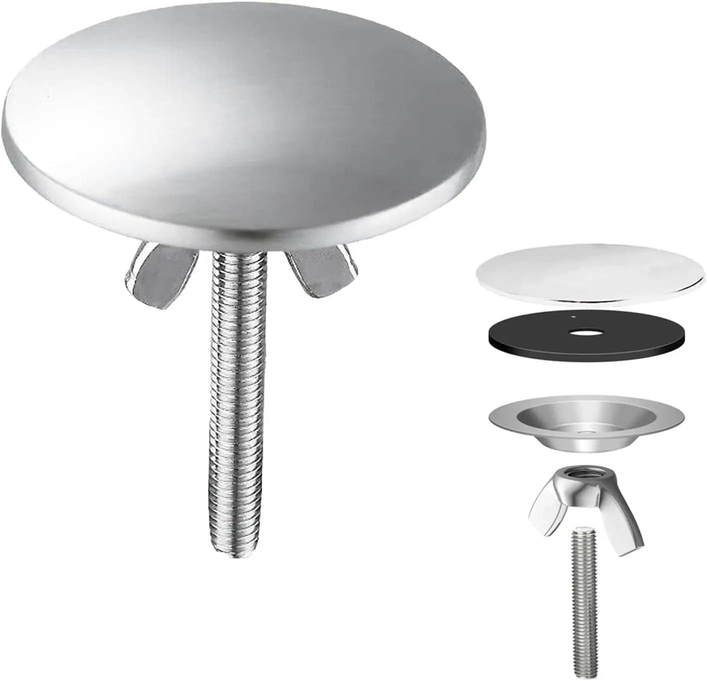 2in Stainless Steel Sink Hole Cover Plate - Decorative Sprayer Hole Cap for Kitchen & Bathroom
2in Stainless Steel Sink Hole Cover Plate - Decorative Sprayer Hole Cap for Kitchen & Bathroom