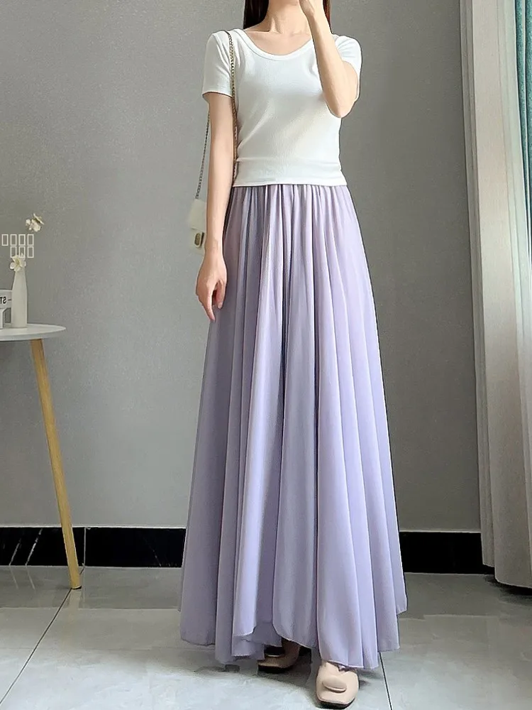 Юбка-миди женская с высокой талией, А-силуэт, летняя, цветная, струящаяся, асимметричная, расклешенная, в корейском стиле, из полиэфирного волокна
Юбка-миди женская с высокой талией, А-силуэт, летняя, цветная, струящаяся, асимметричная, расклешенная, в корейском стиле, из полиэфирного волокна