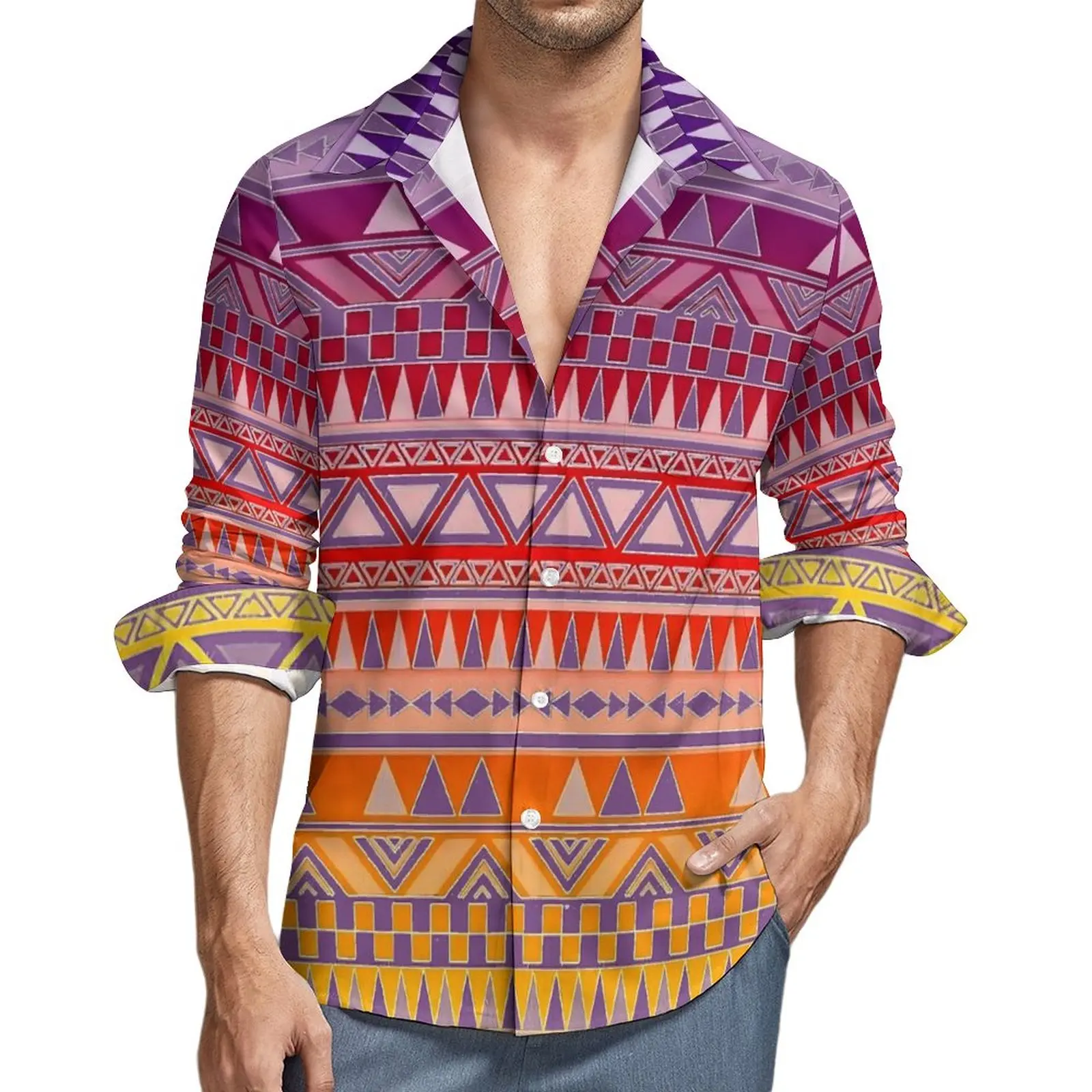Tribal Print Casual Shirts Men Retro Ethnic Shirt Long Sleeve Loose Funny Blouses Autumn Graphic Clothes 3XL 4XL
Tribal Print Casual Shirts Men Retro Ethnic Shirt Long Sleeve Loose Funny Blouses Autumn Graphic Clothes 3XL 4XL