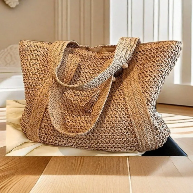 Seaside resort straw fashion backpack new casual large capacity shoulder tote bag hand-woven beach bag
Seaside resort straw fashion backpack new casual large capacity shoulder tote bag hand-woven beach bag