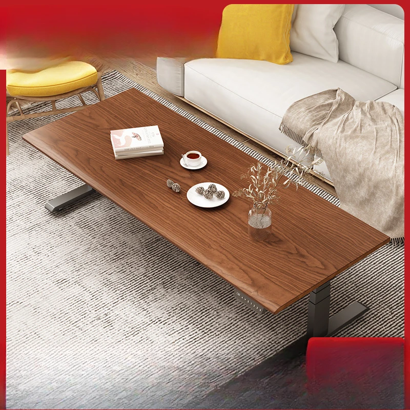 Black walnut solid wood electric liftable living room household dining table dual-purpose
Black walnut solid wood electric liftable living room household dining table dual-purpose