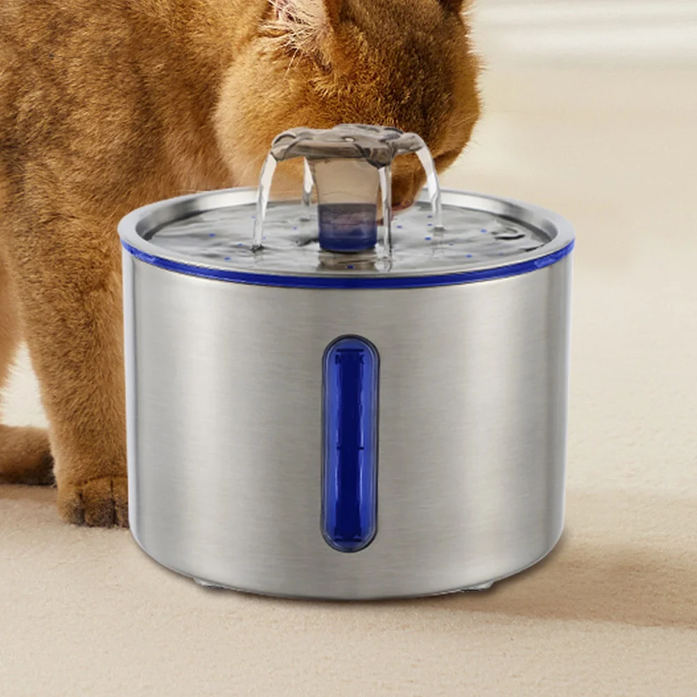 New Design Auto-Off LED Light Stainless Steel Pet Fountain Non-Slip Dog & Cat Water Dispenser Bowls & Feeders
New Design Auto-Off LED Light Stainless Steel Pet Fountain Non-Slip Dog & Cat Water Dispenser Bowls & Feeders