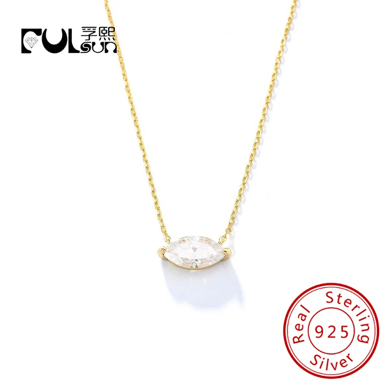 New Style Lower Price 925 Zircon Stone Marquise Pendant Claw Setting Necklace
New Style Lower Price 925 Zircon Stone Marquise Pendant Claw Setting Necklace