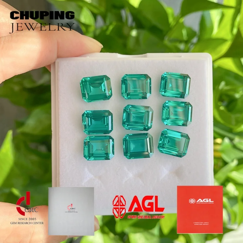 Popular Lab Grown Paraiba Emerald Shape Ceramic Pressing Synthetic Loose Gemstone With AGL Certificate For Gift And Anniversary
Popular Lab Grown Paraiba Emerald Shape Ceramic Pressing Synthetic Loose Gemstone With AGL Certificate For Gift And Anniversary