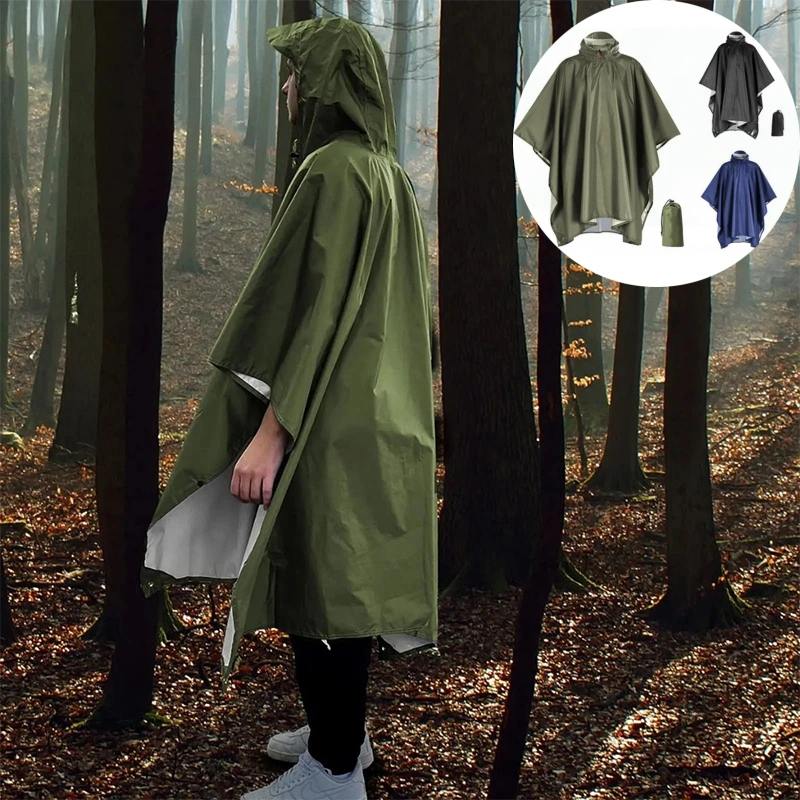 1 шт., сверхмощный плащ с капюшоном и рукавами, водонепроницаемое пончо от дождя, утолщенный дождевик, походный, туристический, дождевик
1 шт., сверхмощный плащ с капюшоном и рукавами, водонепроницаемое пончо от дождя, утолщенный дождевик, походный, туристический, дождевик