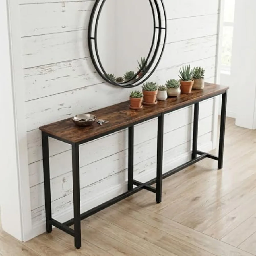 71" L Bar Table, Narrow Long Kitchen Dining Table, Counter Bar Height Table, High Pub Desk, Metal Frame
71" L Bar Table, Narrow Long Kitchen Dining Table, Counter Bar Height Table, High Pub Desk, Metal Frame