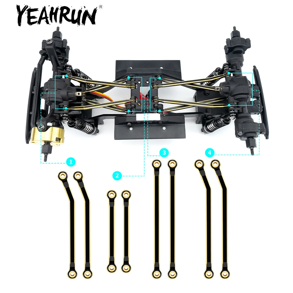 YEAHRUN Metal High Clearance Chassis Links Steering Linkage For 1/18 RedCat Ascent Rock Crawler Upgrade Parts
YEAHRUN Metal High Clearance Chassis Links Steering Linkage For 1/18 RedCat Ascent Rock Crawler Upgrade Parts