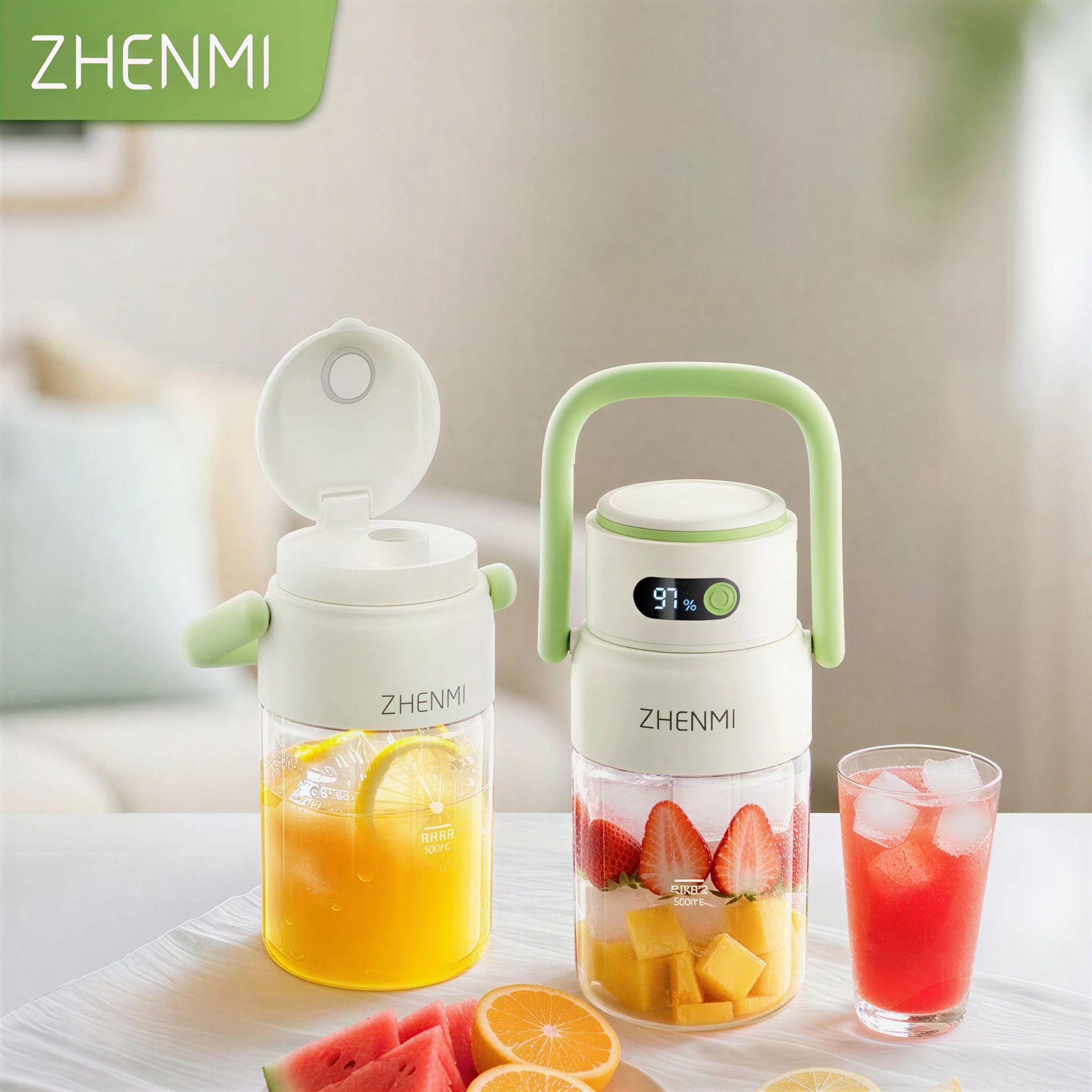 Mi Portable Juicer 500Ml Electric Fresh Fruit Mixer USB Rechargeable Shakes Smoothie Blender With digital display Hot and cold
Mi Portable Juicer 500Ml Electric Fresh Fruit Mixer USB Rechargeable Shakes Smoothie Blender With digital display Hot and cold