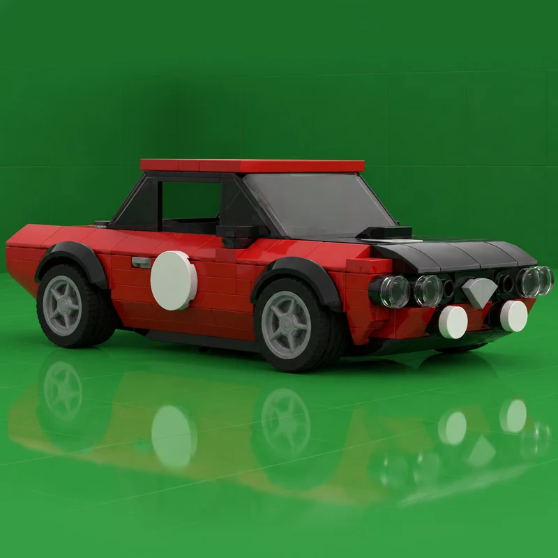 Speed Racing Car Model MOC Building Bricks Retro WRC Rally Sports Car Modular Technology Children Holiday Gifts Assemble Toys