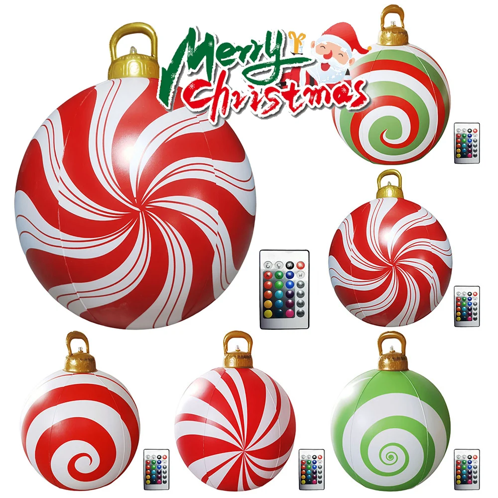 60cm Outdoor Christmas Inflatable Decorated Ball PVC Giant Big Large Balls Xmas Tree Decoration Ball With Light Christmas Decor
60cm Outdoor Christmas Inflatable Decorated Ball PVC Giant Big Large Balls Xmas Tree Decoration Ball With Light Christmas Decor