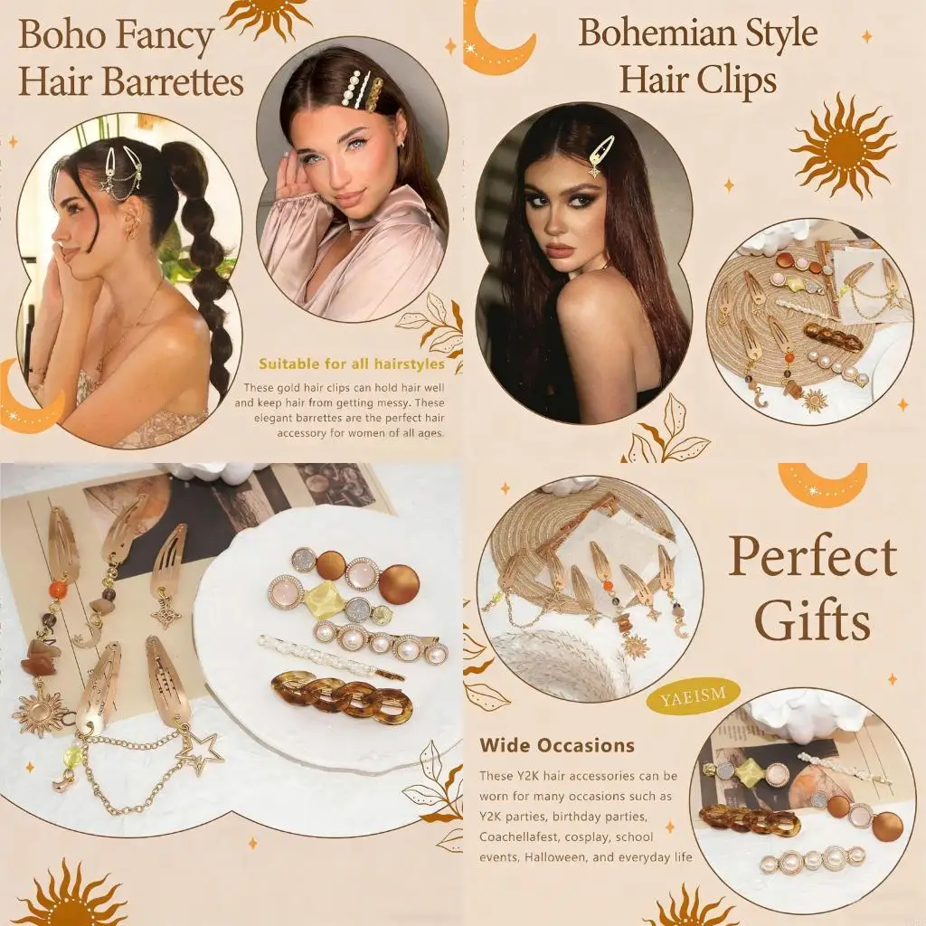 Stylish Acrylic Hair Clip 2000s Fringe Chains Bohemian Hair Pin For Wome Girl Travel Vacation and Theme Party Hair Styling Y08E
Stylish Acrylic Hair Clip 2000s Fringe Chains Bohemian Hair Pin For Wome Girl Travel Vacation and Theme Party Hair Styling Y08E