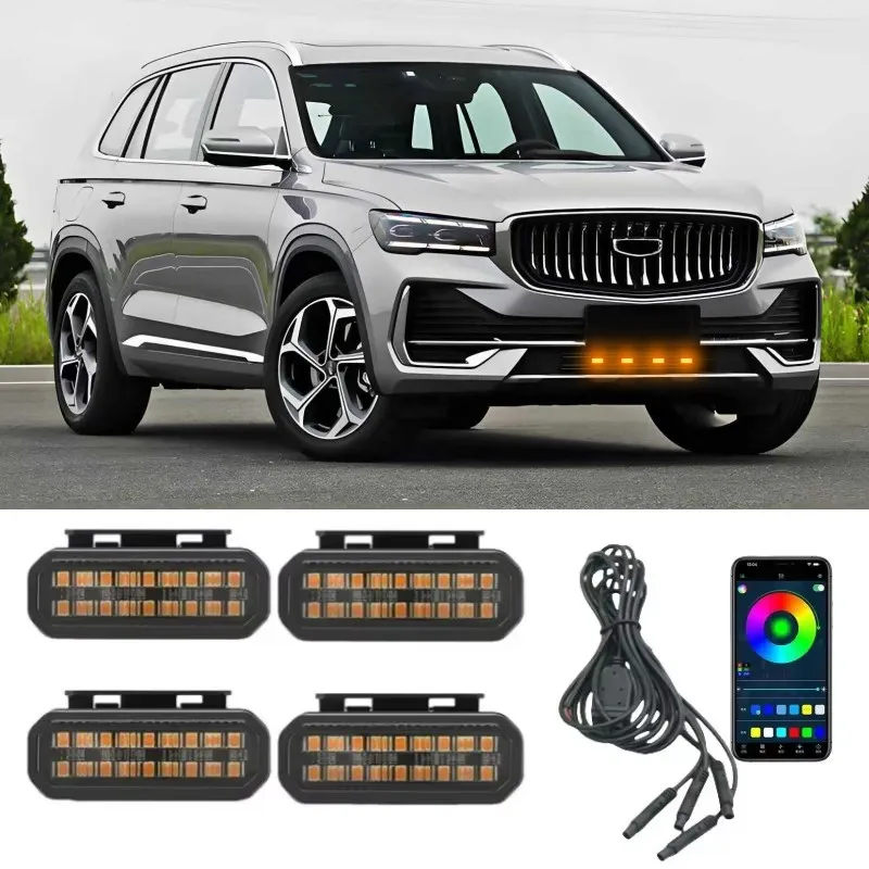 LED Front Grille Light For Geely Monjaro Car Daytime Running Light Wheel Eyebrow Lamp 12V
LED Front Grille Light For Geely Monjaro Car Daytime Running Light Wheel Eyebrow Lamp 12V