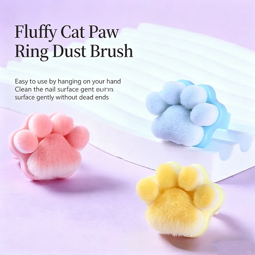 20Pcs Cute Cat Paw Finger Ring Design Nail Brushes Soft Fluffy Bristles Brush Manicure Cleaning Tools For Nail Art Dust Removal
20Pcs Cute Cat Paw Finger Ring Design Nail Brushes Soft Fluffy Bristles Brush Manicure Cleaning Tools For Nail Art Dust Removal