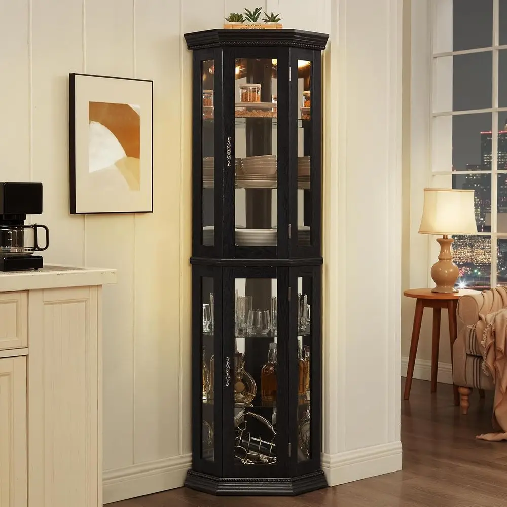 Illuminated 70 Curio Cabinet with Mirrored Interior, Tempered Glass Door for Living Room, Ideal for Antiques, Collectibles, and
Illuminated 70 Curio Cabinet with Mirrored Interior, Tempered Glass Door for Living Room, Ideal for Antiques, Collectibles, and