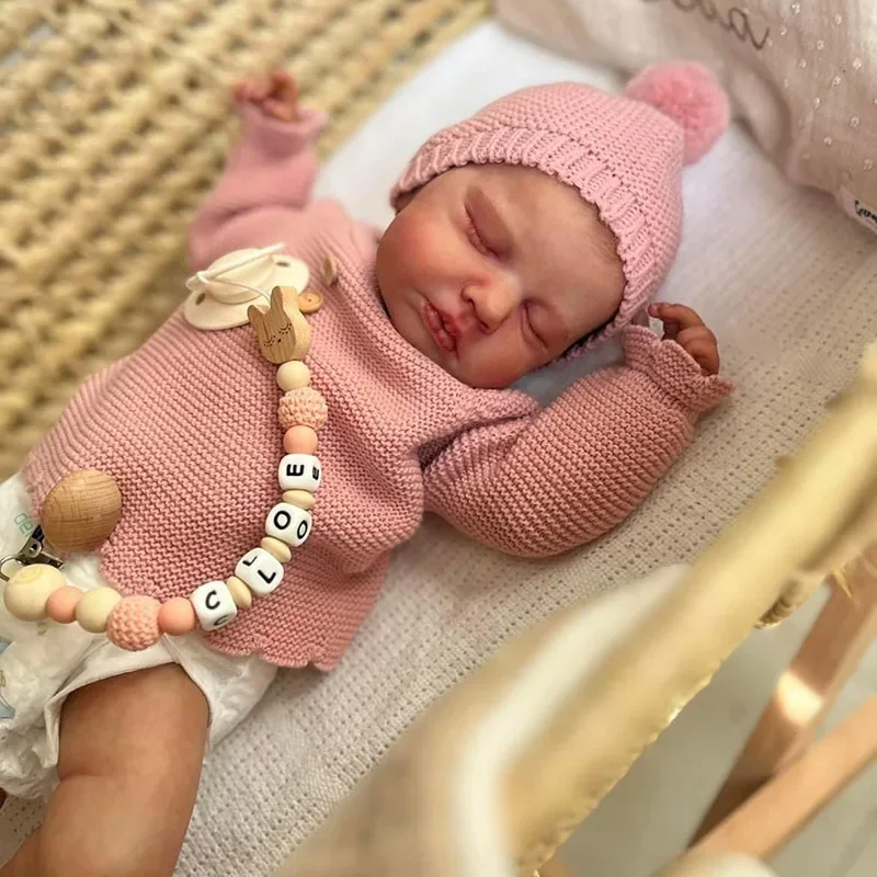 48cm Reborn Baby Dolls 3D Skin Visible Veins Reborn Sleeping Baby Doll Girl Loulou with Hand-painted Hair and Gift
48cm Reborn Baby Dolls 3D Skin Visible Veins Reborn Sleeping Baby Doll Girl Loulou with Hand-painted Hair and Gift