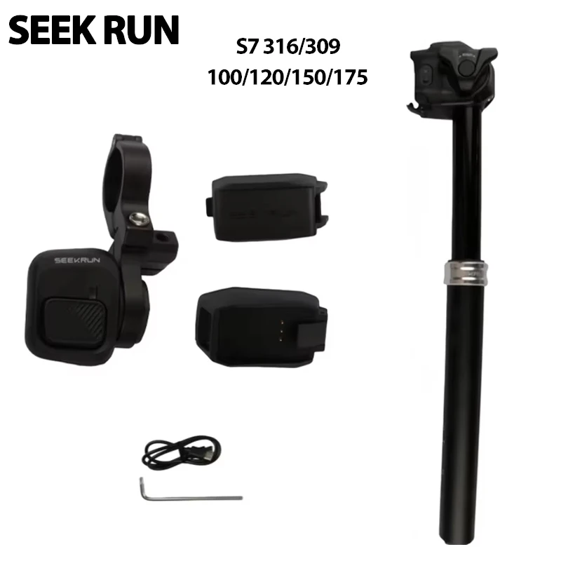 SEEKRUN S7 316/309-100/120/150/175 Smart Lift Seat Tube Cycling Bluetooth Connection IP67 protection
SEEKRUN S7 316/309-100/120/150/175 Smart Lift Seat Tube Cycling Bluetooth Connection IP67 protection